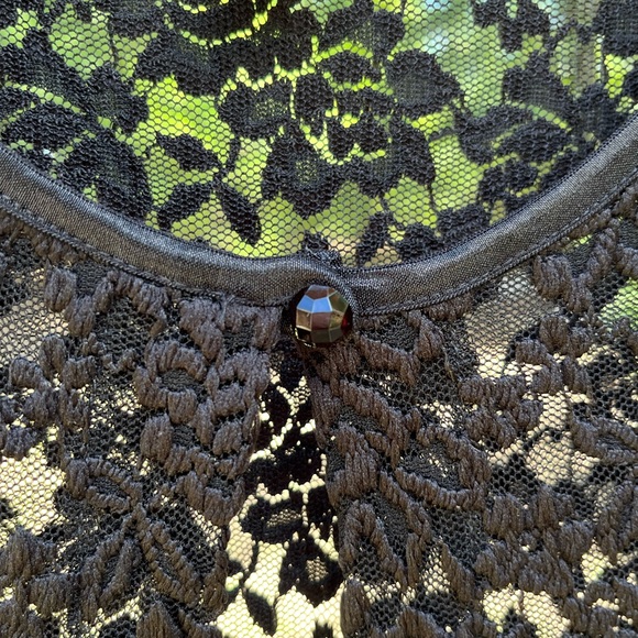 90s Connected Apparel Floral Lace Cardigan Roses Whimsigoth Cottagecore - Picture 7 of 12